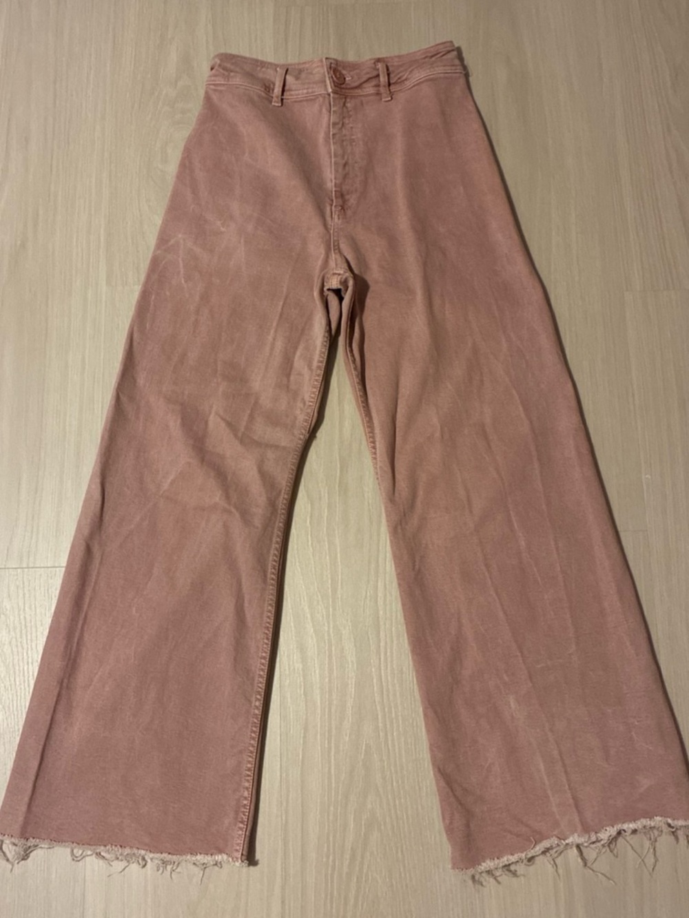 Women's High-Rise Wide Leg Jeans - Dusty Rose